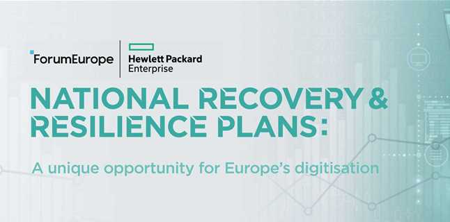 The National Recovery & Resilience Plans: A unique opportunity for Europe’s Digitisation Series returns with two new virtual events